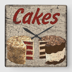 Cakes Vierkante Klok