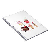 Cakes Watercolor Banketbakkerij Snoepjes Cupcakes  Notitieboek (Rechterzijde)