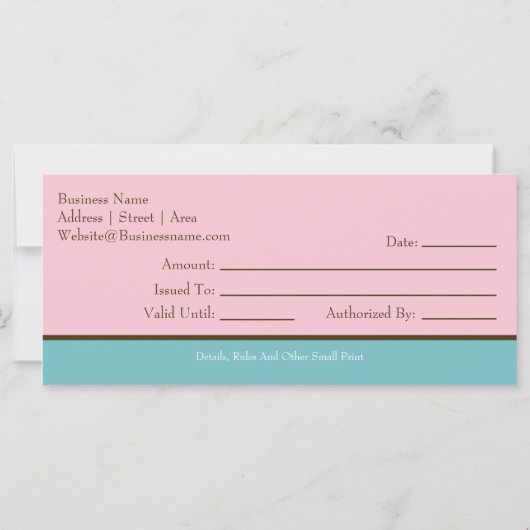 Cakketbakkerij-cadeaubon (Achterkant)