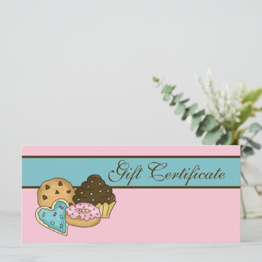 Cakketbakkerij-cadeaubon (Staand voorkant)