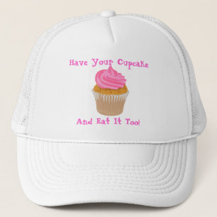 Caktaart, pak je koek en eet het ook op! trucker pet