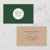 Cal Poly Pomona Carte de visite vert (Devant / Derrière)