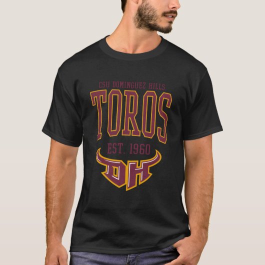 Cal State Dominguez Hills Csudh Toros Est Datum T-shirt (Voorkant)
