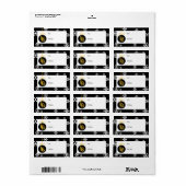 Cal State Long Beach Etiket (Full Sheet)