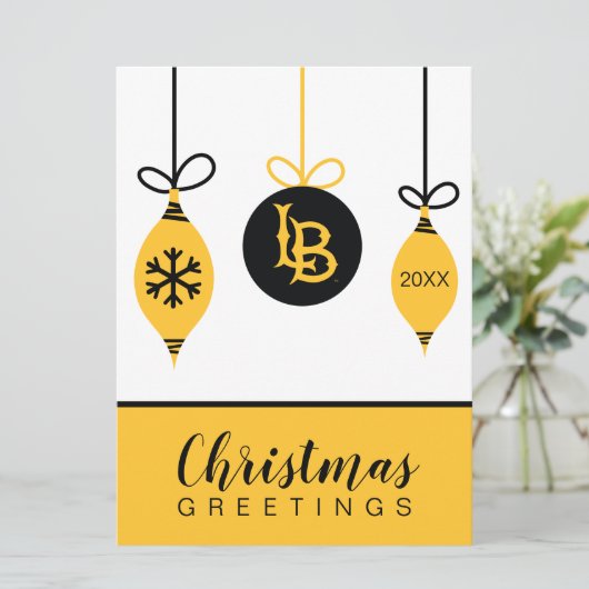 Cal State Long Beach Feestdagenkaart (Staand voorkant)