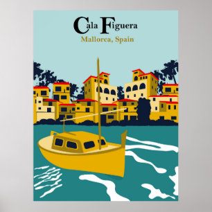 Cala Figuera, Mallorca, Spanje Poster