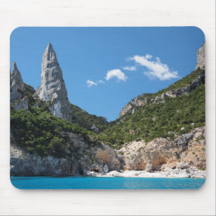 Cala Goloritze strand op Sardinië mousepad Muismat