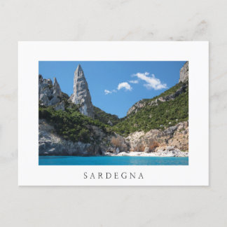 Cala Goloritze strand op Sardinië wit briefkaart