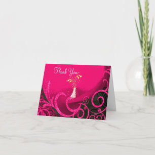 Cala Lilly danken de Diepe Wervelingen Rasberry u Bedankkaart