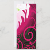 Cala Lily Flower Wedding Invitation 9.25x4 Kaart (Achterkant)