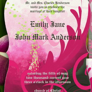 Cala Lily Flower Wedding Invitation Kaart