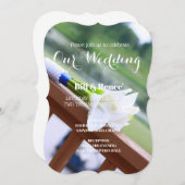 Cala Lily Wedding Invitation Kaart (Voorkant / Achterkant)