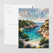 Cala Macarella Spanje Briefkaart (Voorkant / Achterkant)