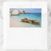 Cala Mariolu plage, Sardaigne autocollant rectangu (Sac)