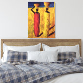 Calabash Girls 1991 Canvas Afdruk (Insitu (Slaapkamer))