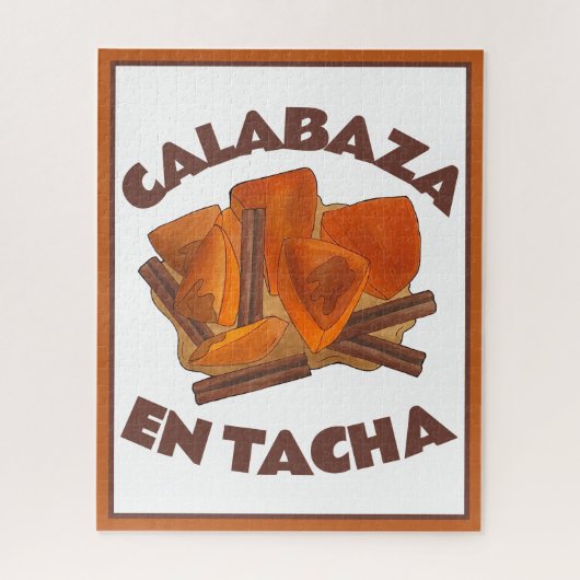 Calabaza en Tacha Mexicaans gekonfijte pompoen des Legpuzzel (Verticaal)