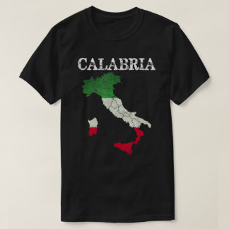 Calabria Italia Vlag Crest Italië  D T-shirt