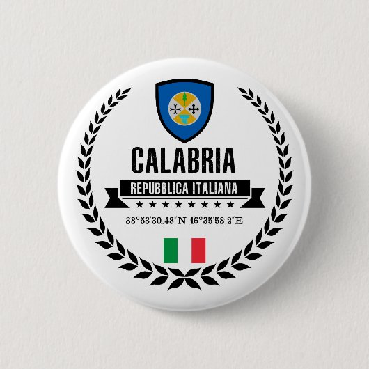 Calabria Ronde Button 5,7 Cm (Voorkant)