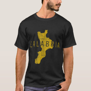 Calabrian Map Word Art - Calabrië Italië Souvenir T-shirt