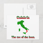 Calabrië de teen van de laars briefkaart (Voorkant / Achterkant)