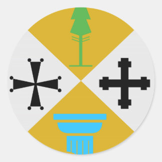 Calabrië (Italië) Wapenschild Ronde Sticker