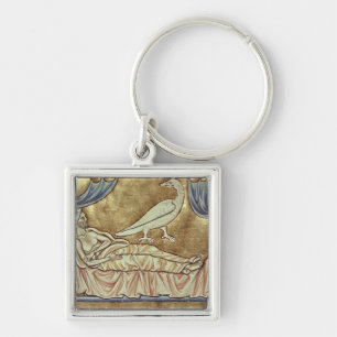 Caladriusvogel, naar verluidt foretell sleutelhanger