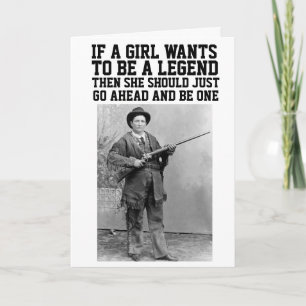 CALAMITY JANE COWGIRL BIRTHDAY WENSKAARTEN KAART
