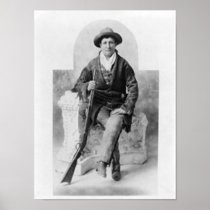 Calamity Jane met haar rifle Poster
