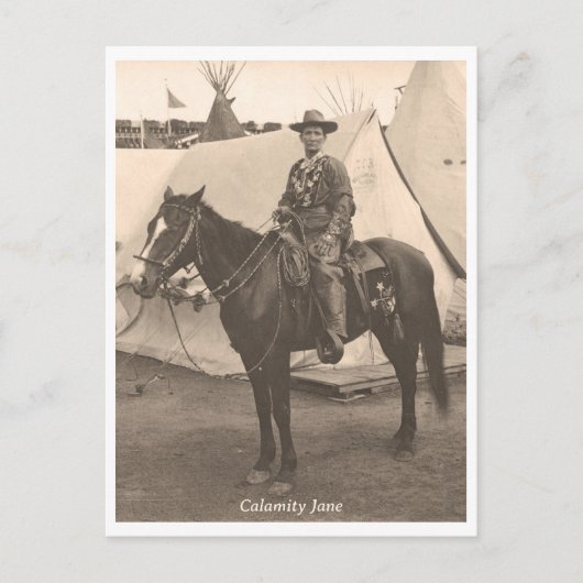 Calamity Jane op Horseback Briefkaart (Voorkant)