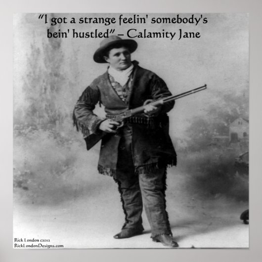 Calamity Jane & Son Poster de Citation Célèbre (Devant)