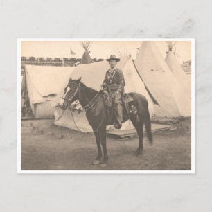 Calamity Jane te paard circa 1900 Briefkaart