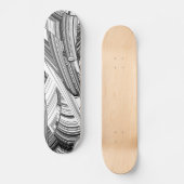 Calamity Storm Center Modern Art Skateboard (Voorkant)