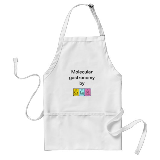 Calan periodieke table name apron standaard schort (Voorkant)