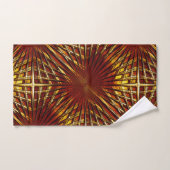 calandre dorée rougeâtre à l'air bouffé ou gonflé (Serviette à main)