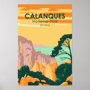 Calanques National Park France  Poster