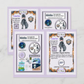 Calastian - Ridder Californium Zwaard Briefkaart (Voorkant / Achterkant)