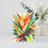 Calathea Prayer Waterverf Briefkaart (Staand voorkant)