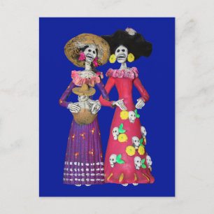 Calavera Amigas Briefkaart