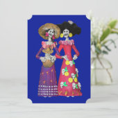 Calavera Amigas Kaart (Staand voorkant)