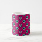 Calavera Cat Art Pattern Koffiemok (Center)