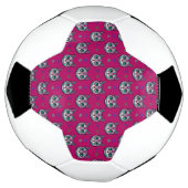 Calavera Cat Art Pattern Voetbal (Gedraaid)