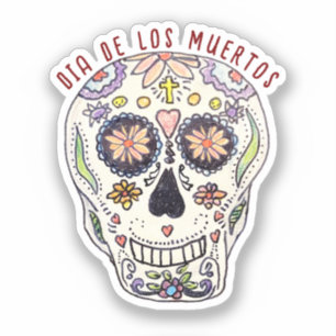 Calavera Dia De Los Muertos Sticker