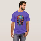calavera multicolor t-shirt (Voorkant volledig)