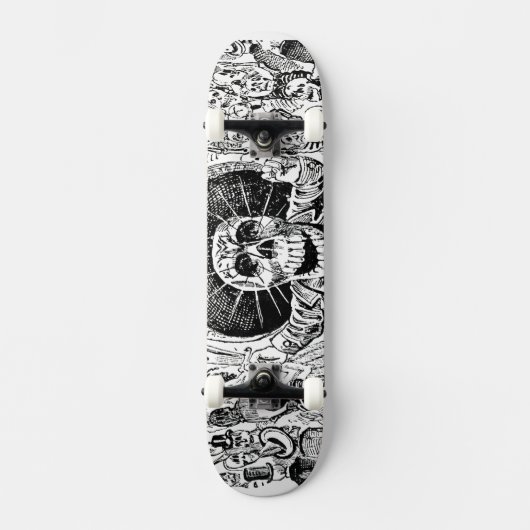 Calavera Oaxaqueña van José Guadalupe Posada 1903 Skateboard (Voorkant)
