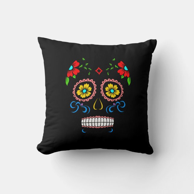 Calavera - Schedel Kussen (Voorkant)