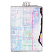 Calavera Skull NFT Art Pink Paars Heupfles (Achterkant)