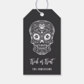 Calavera Skull Persoonlijke Halloween Cadeaulabel (Voorkant)