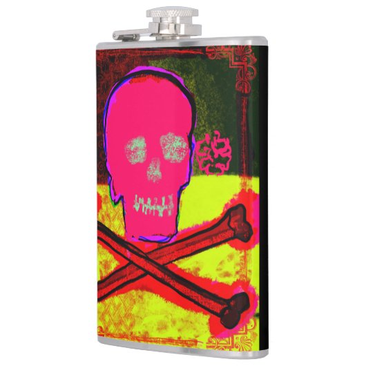Calavera Skull pgeek NFT Art Red Black Yellow Heupfles (Links)