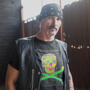 Calavera Skull Retro  Mexicaanse Letterpress T-shirt