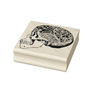 Calavera suiker schedel illustratie art stempel